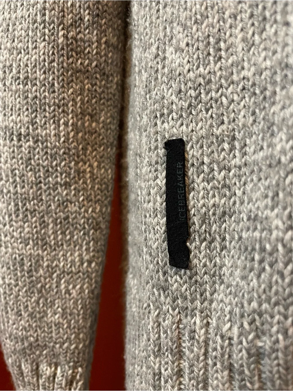 Icebreaker Merino Men’s Spire Crewe Heather Gray Wool Blend Crewneck Sweater‎